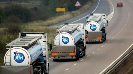 AdBlue solution truck on the road