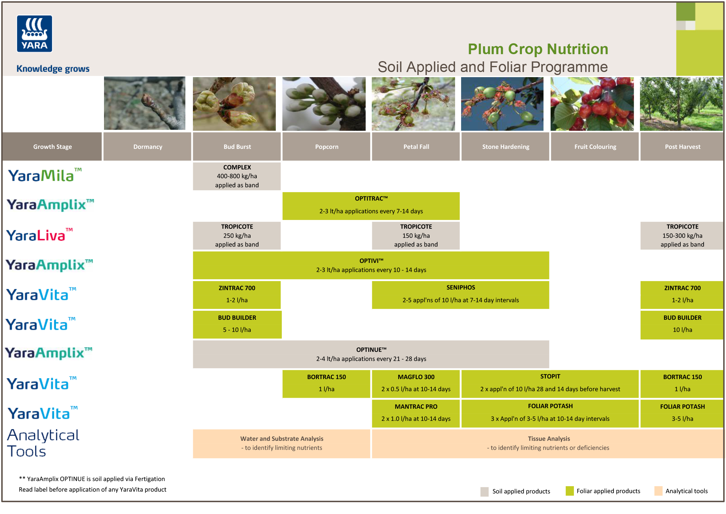Plum Crop Nutrition Programme
