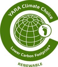 Yara Climate Choice Renewable-Based Lower Carbon Fertilisers stamp