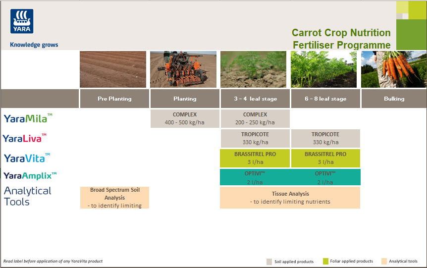 Carrot crop programme