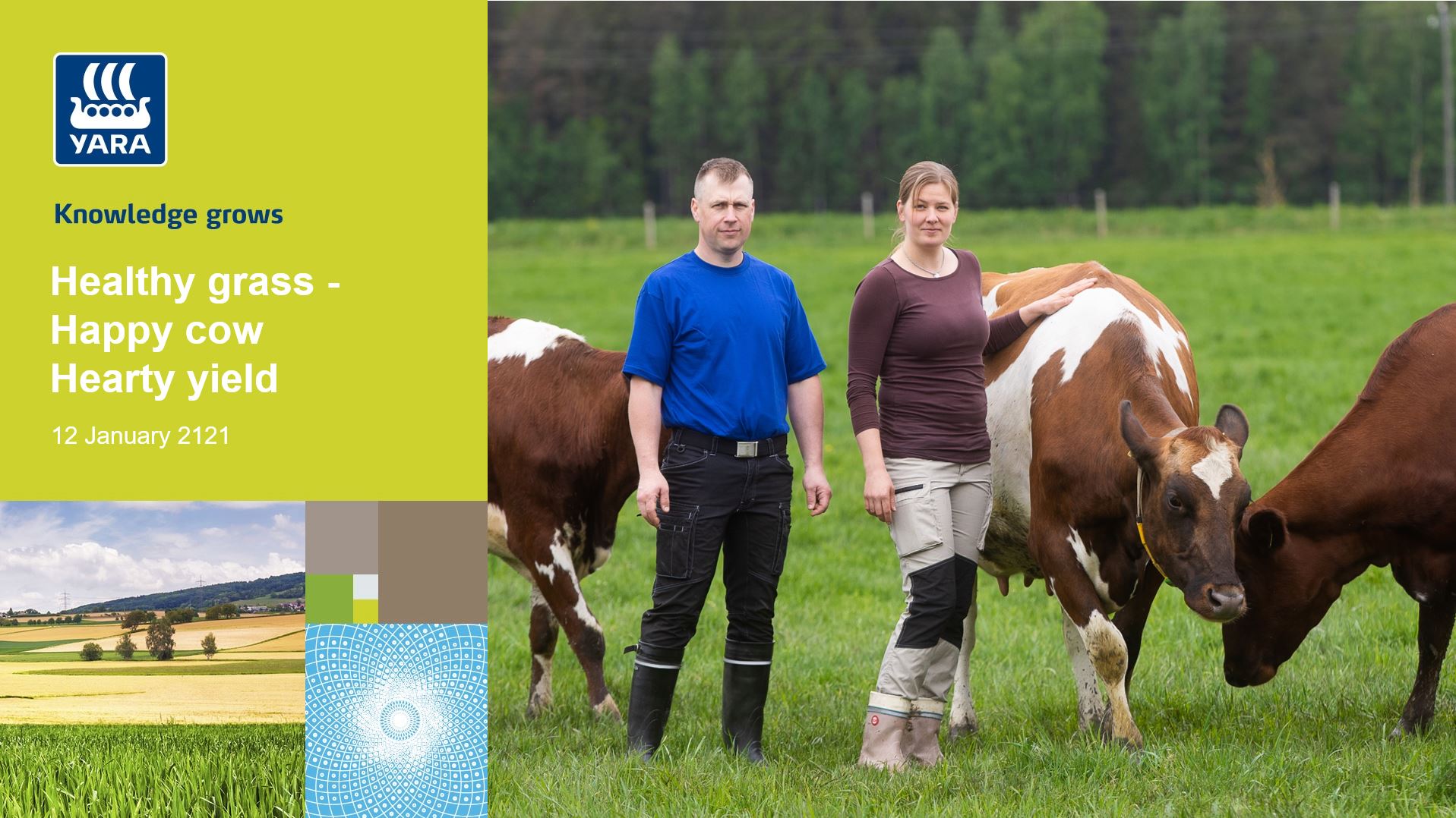 Healthy grass -Happy cow - Hearty yield