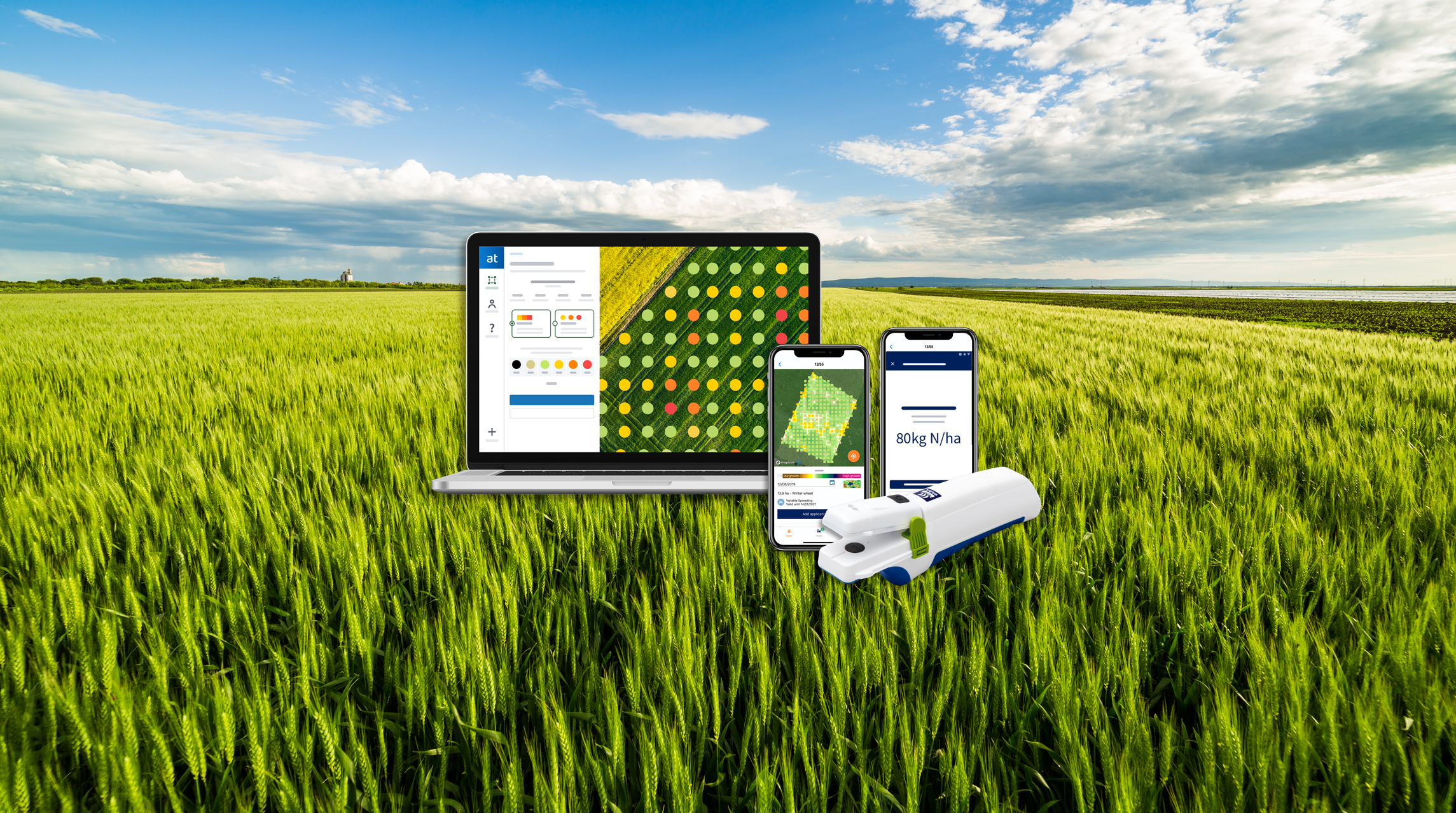 N-Tester, a leaf management tool available to use with the Mobile App and Laptop 